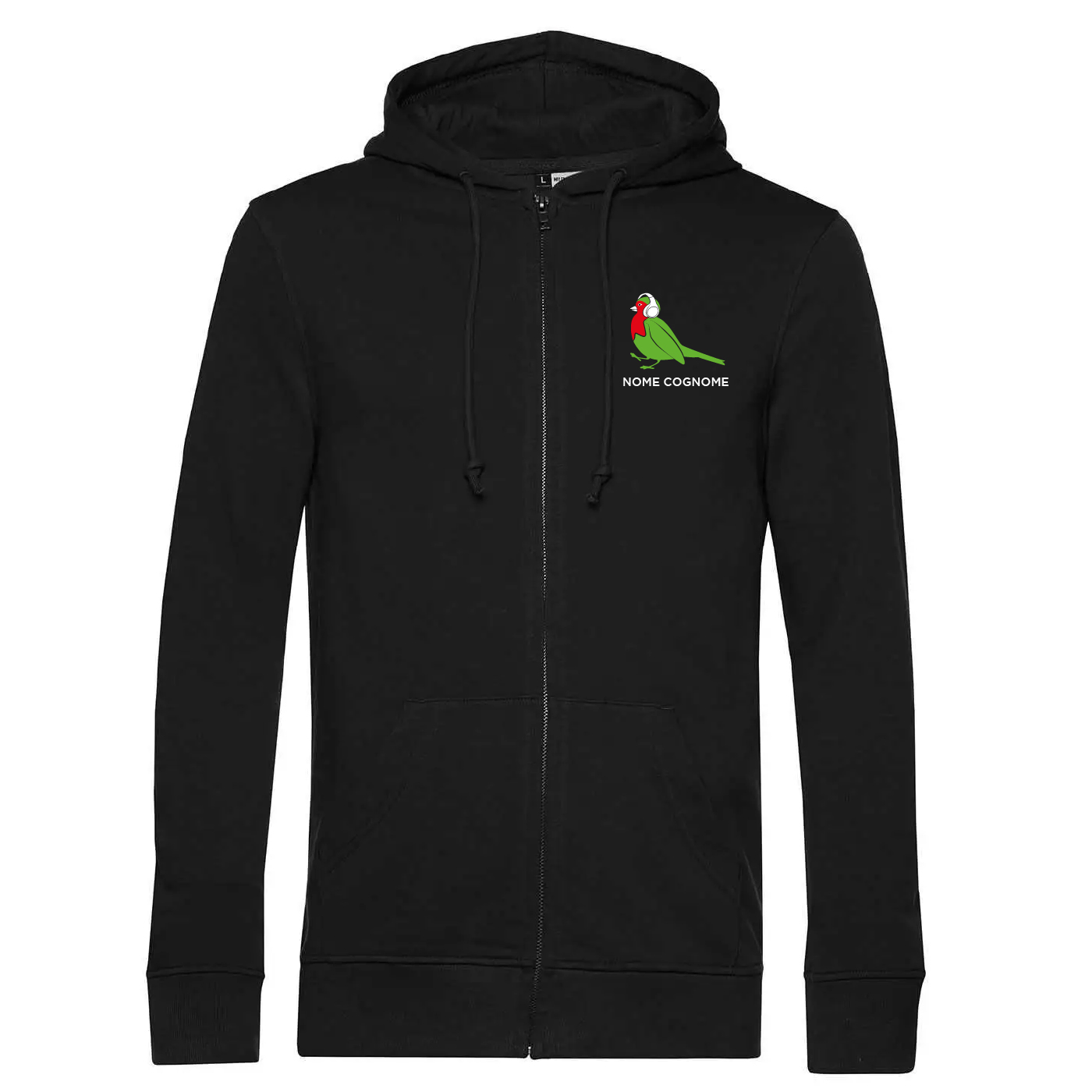 Felpa Uomo personalizzata cotone con zip e cappuccio