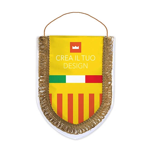 gagliardetto pentagonale imbustato