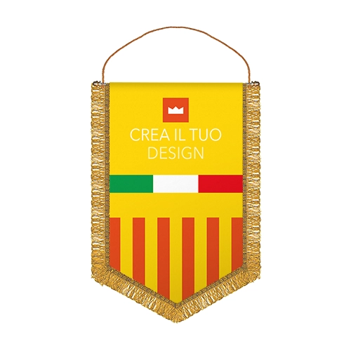 stampa gagliardetti pentagonale