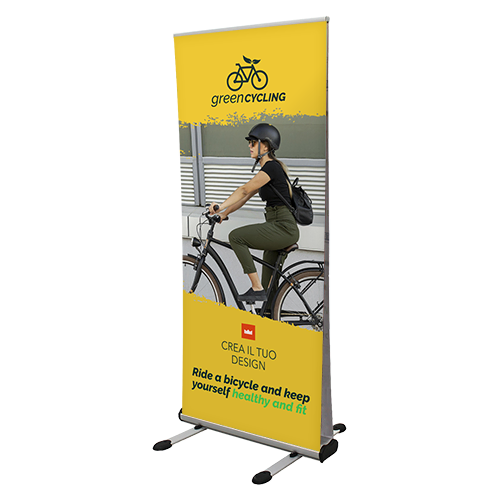 Rollup Outdoor Bifacciale con grafica personalizza