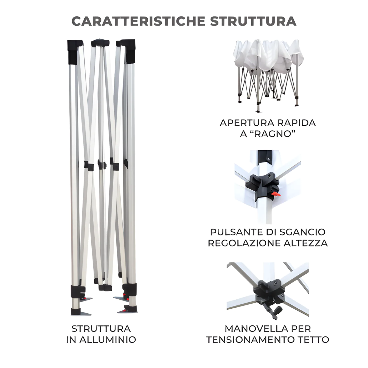 Caratteristiche della struttura del Gazebo