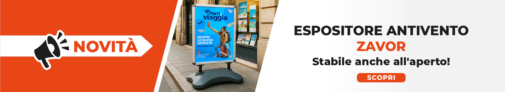espositore personalizzato da esterno
