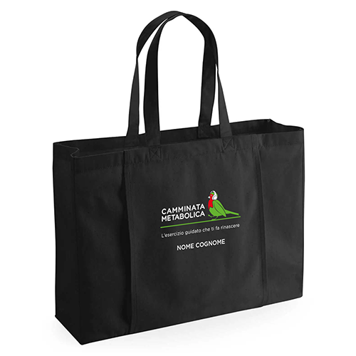 Sacca con fascia esterna per tappetino personalizzata cotone