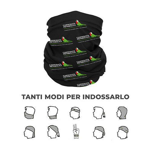 Scaldacollo Tubolare Multifunzione personalizzato poliestere