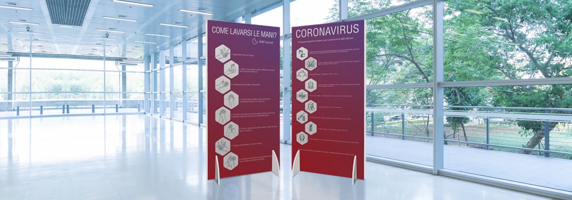 totem istruzioni di sicurezza covid
