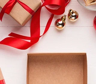 scatola da regalo per natale