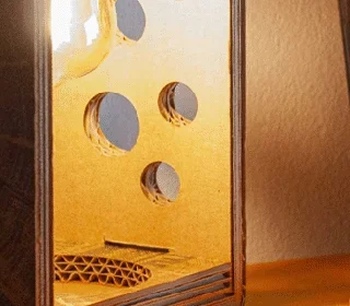 lampade da tavolo in cartone