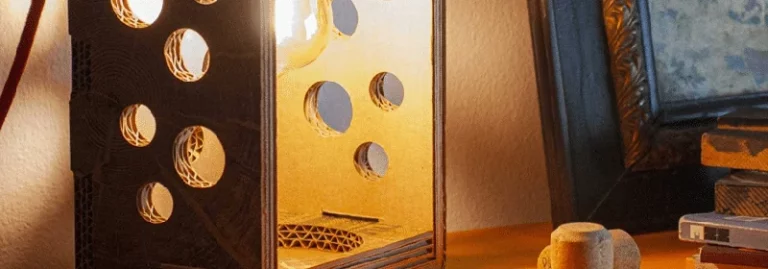 lampade da tavolo in cartone