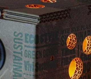 stampa lampada in cartone