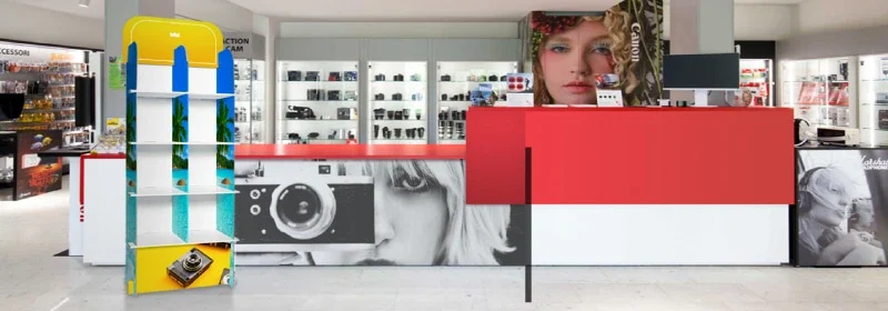 display in cartone