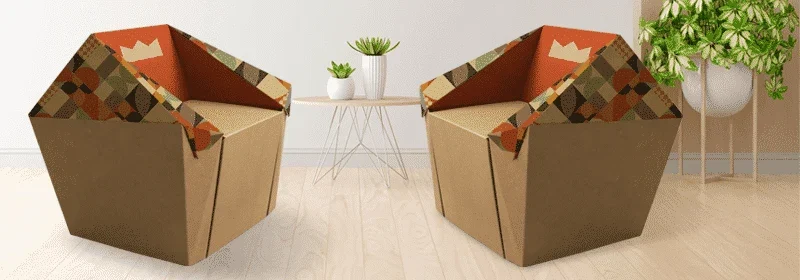 poltrone di cartone