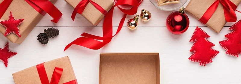 scatola da regalo per natale